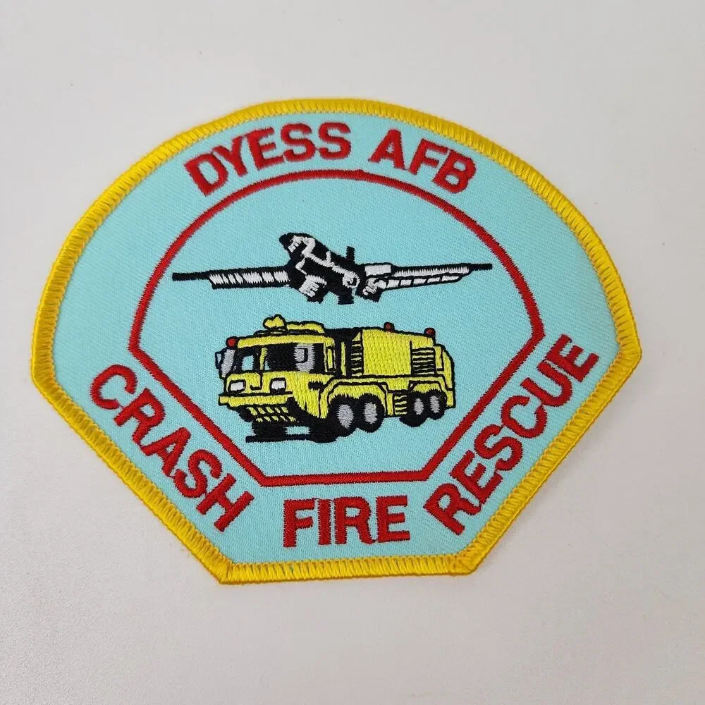 Lot of 7 Fire Dept Patches Texas Ingleside Kingsville Dyess Livingston Urbanvle